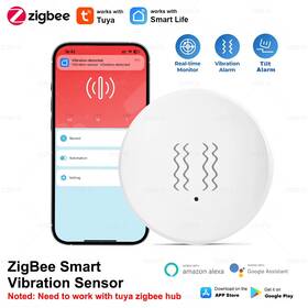 Unique Trendy 1 313096335377 Tuya Zigbee Smart Vibration Sensor Detection Tilt Xyz Axis Smartlife App
