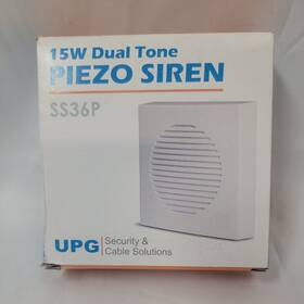 Upg Security Solutions Ss36p And Cable 15w Dual Tone Piezo Siren