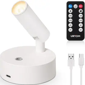 Sbwsr03a01w Urtom Wireless Led Spotlight Indoor With Remote Up Lights 1 Pack White Sbwsr03a01w Urtom Wireless Led Spotlight Indoor With Remote Up Lights 1 Pack White