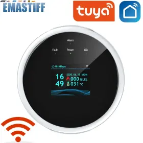 Usa-viralfinds 313114990946 Wifi Natural Gas Sensor Combustible Household Smart Lpg Alarm Detector Leaka