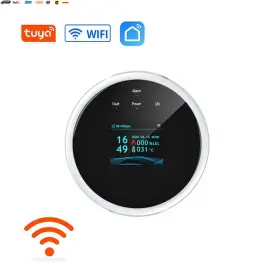 Usa-viralfinds 744759991522 Tuya Wifi Leak With Temperature Function Combustible Gas Detectors Support Home
