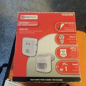 Utilitech 0322269 New In Original Box 6012-rx Wireless Motion Alert
