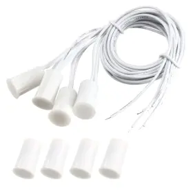 Rc33 Uxcell 714998088178 4pcs No Recessed Wire Door Contact Sensor Alarm Magnetic Reed Switch White