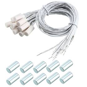 Uxcell Hc-34a 10pcs Nc Recessed Wired Gate Contact Sensor Alarm Magnetic Reed Switch