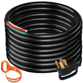 Vevor 631384410859 40ft 50amp Generator Extension Cord 6 Gauge Stw 6/3 8/1 Gen