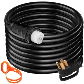 Vevor 631384410897 75ft 50 Amp Generator Extension Cord 6awg/3c 8awg/1c 125v 2 Vevor 631384410897 75ft 50 Amp Generator Extension Cord 6awg/3c 8awg/1c 125v 2