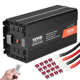 Tm5000w Vevor Modified Sine Wave Inverter 5000w Dc 12v To Ac 120v Power With 6