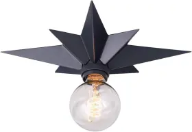 Viluxy 721353044892 Flush Mount Ceiling Light Black Star Fixtures For
