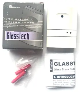 40s3 Visonic Glasstech Supervised Audio Glass Break Detector Made In Israel 40s3 Visonic Glasstech Supervised Audio Glass Break Detector Made In Israel