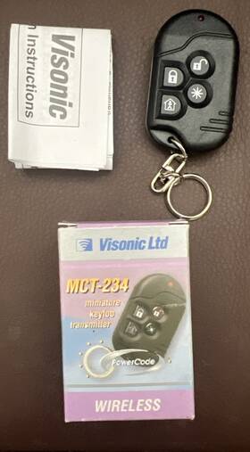 Visonic Mct-234 Miniature Keyfob Transmitter 315mhz