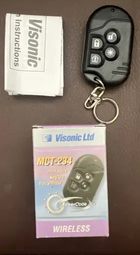 Mct-234 Visonic Miniature Keyfob Transmitter 315mhz Mct-234 Visonic Miniature Keyfob Transmitter 315mhz
