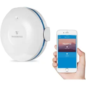 Wasserstein 897080224770 Smart Wifi Water Leak Sensor Flood Level Detector Overflow Alarm Free App