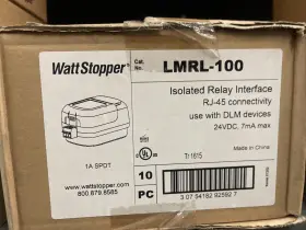 Lmrl-100 Wattstopper Legrand Isolated Relay Interface. White Nib Box Of 10