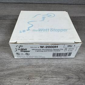 Wattstopper W-2000h Ultrasonic Occupancy Sensor White New In Box