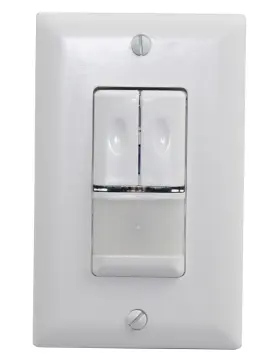 Wa-300-w Wattstopper Decora Dual Relay Automatic Wall Switch Occupancy Sensor