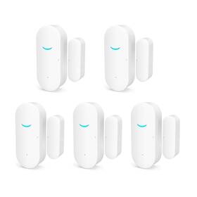 Waytronic 709307865755 5 Pack Wifi Wireless Door Window Sensor Tuya Smart Alarm With Free Notificati