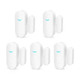 Waytronic 709307865755 5 Pack Wifi Wireless Door Window Sensor Tuya Smart Alarm With Free Notificati