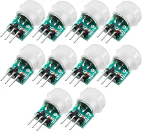 Weewooday-11672 Weewooday 10 Pieces Am312 Pir Sensor Mini Motion Human Module Pyroele