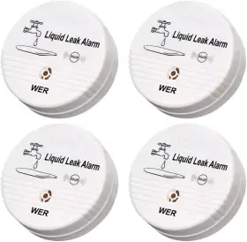 Bi-fl17-2-us1 Wer Water Leak Alarm Sensor Battery Operated Alert 90db Detector