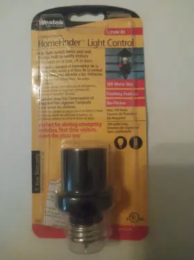 Mlc2bc Westek Homefinder Light Control Screw-in 100 Watts Max. Indoor/outdoor 2005 Mlc2bc Westek Homefinder Light Control Screw-in 100 Watts Max. Indoor/outdoor 2005
