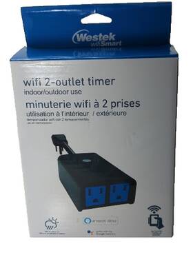 Westek Rfk1636lc Wifi 2 Outlet Indoor And Outdoor Timer Light Power Controler