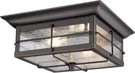 6578400 Westinghouse Orwell 2 2-light Oil Rubbed Bronze And Clear Glass