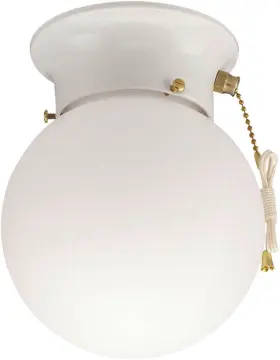 6668000 Westinghouse 66680 One-light 1 Count Pack Of White With Pull Chain