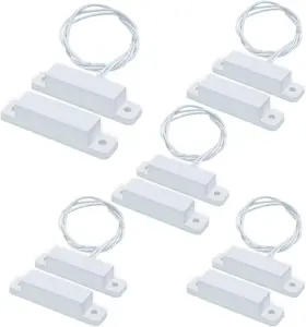 We-mc-32 Wesua 5 Sets Magnetic Contacts Wired Window Door Contact Sensor Reed Switch N