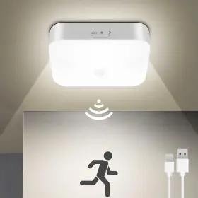 Whitepoplar 768619902787 Rechargeable Motion Sensor Closet Light Battery Operated White