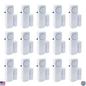 Wimupath B0brn8r4hg 90db Door Window Alarm - 15 Pack Safety Alarms For Kids And Home Security