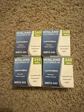 Winland Wbtx-345 Wireless Waterbug-345mhz Compatible With Honeywell 2gig