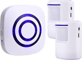 Wjling Yf-0256-2/1 Wireless Motion Sensor Alarm System - Long Range Driveway Alerts With 38 Tunes