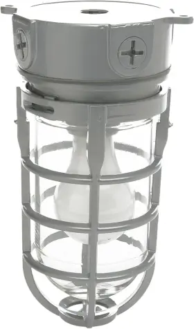 L1706 Woods 090529615755 Vandal Resistant Security Light With Ceiling Mount 150w Silver