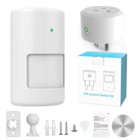Wothfav 774672932074 Motion Sensor Light Switch With Outlet Pir Infrared 3 Modes Wireless Plug-in Wothfav 774672932074 Motion Sensor Light Switch With Outlet Pir Infrared 3 Modes Wireless Plug-in
