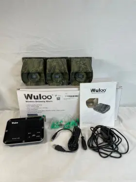 W19056-13-mc Wuloo Green Black 1800 Ft Range Wireless Driveway Alarm