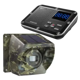 1-camouflage-s Wuloo Wul-da-1&1-camouflage-s Solar Driveway Alarm Wireless Outside 1800ft Range Outdoor Motion Sensor And De