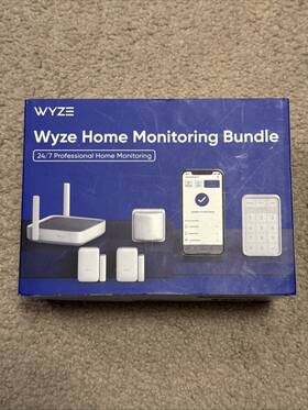 Wyze 6598 Home Security System Core Kit With Hub Keypad Motion 2 Entry Sensors