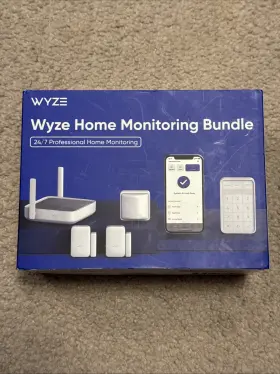 6598 Wyze Home Security System Core Kit With Hub Keypad Motion 2 Entry Sensors