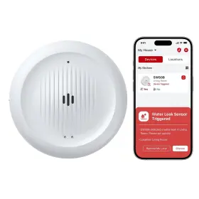 X-sense 810194781940 Xsense Wifi Water Leak Detector For Home Smart 2in1 And Lowtemperature Se