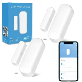 Dy-h1 Xfox Smart Wifi Door Sensor For Home No Hub Required Wireless Window With