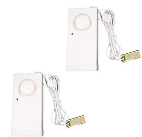 Ximimark 657835629076 2pcs Water Leak Alarm Flood Level Bath Tub Sink Overflow Detector Sensor Home