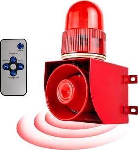 Y Dians S B0bcwmrnjs Motion Detector Sensor Alarm 120db Horn Adjustable Volume Waterproof Led Strobe