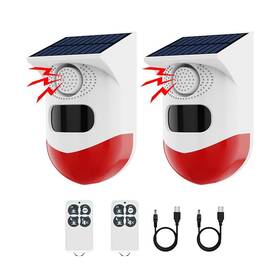 Ybj Ybj-e80d Solar-powered Infrared Alarm Ip65 Waterproof Rating With 120-decibel S