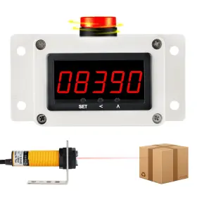 Ymjoinmx 691044649838 Digital Led Counter Piece Counting Count Up To 99999 With Alarm Reminder Sensor