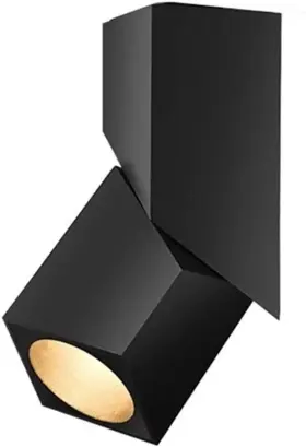 Yodaba 631105746281 Led Indoor Ceiling Spotlight 360 Adjustable Wall Black 3000k Warm Light
