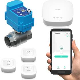 Yolink 810121540299 Lora Smart Water Leak Protection System Including 3/4 Inch Commercial Gra