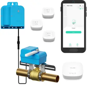 Yolink 810121541333 Diy Automatic Water Leak Detection And Shut-off Starter Kit Valve Operator X3