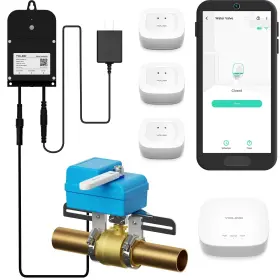 Yolink 850024791343 Diy Automatic Water Leak Detection And Shut-off Starter Kit Evo Valve Operator