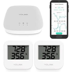 Yolink Ys8003-h2t Smart Wireless Temperature/humidity Sensor Wide Range -22 To 158 Degrees Works