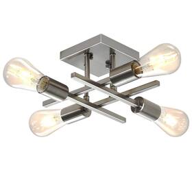 Youroke Yocl061 4-light Semi Flush Mount Ceiling Light Modern 4 Light-1 Pack Silver